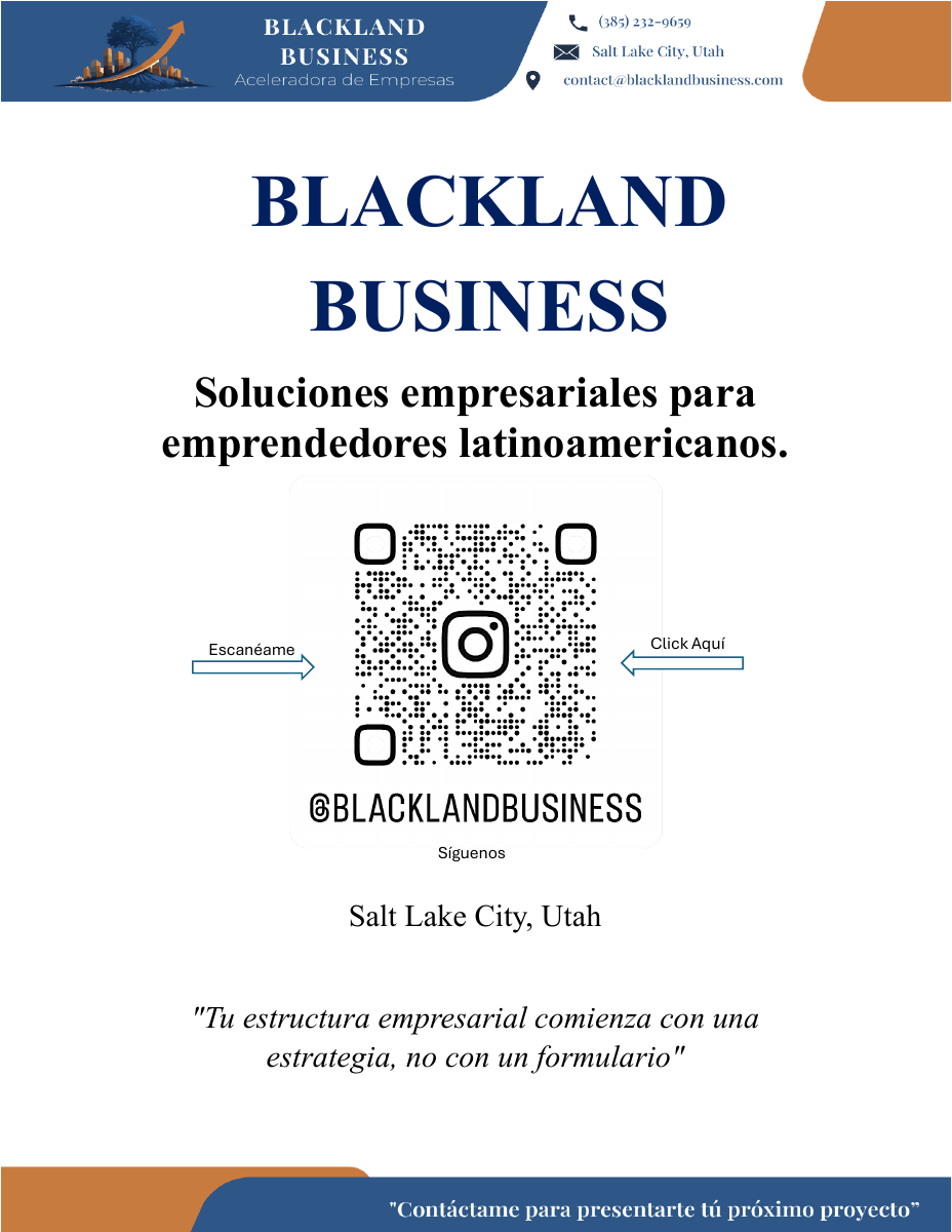 Portada original de la Guía Informativa de BlackLand Business